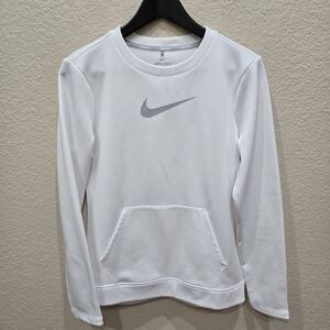 Nike Golf Therma Dri-FIT White Pullover Kangaroo Pocket Sweater Small